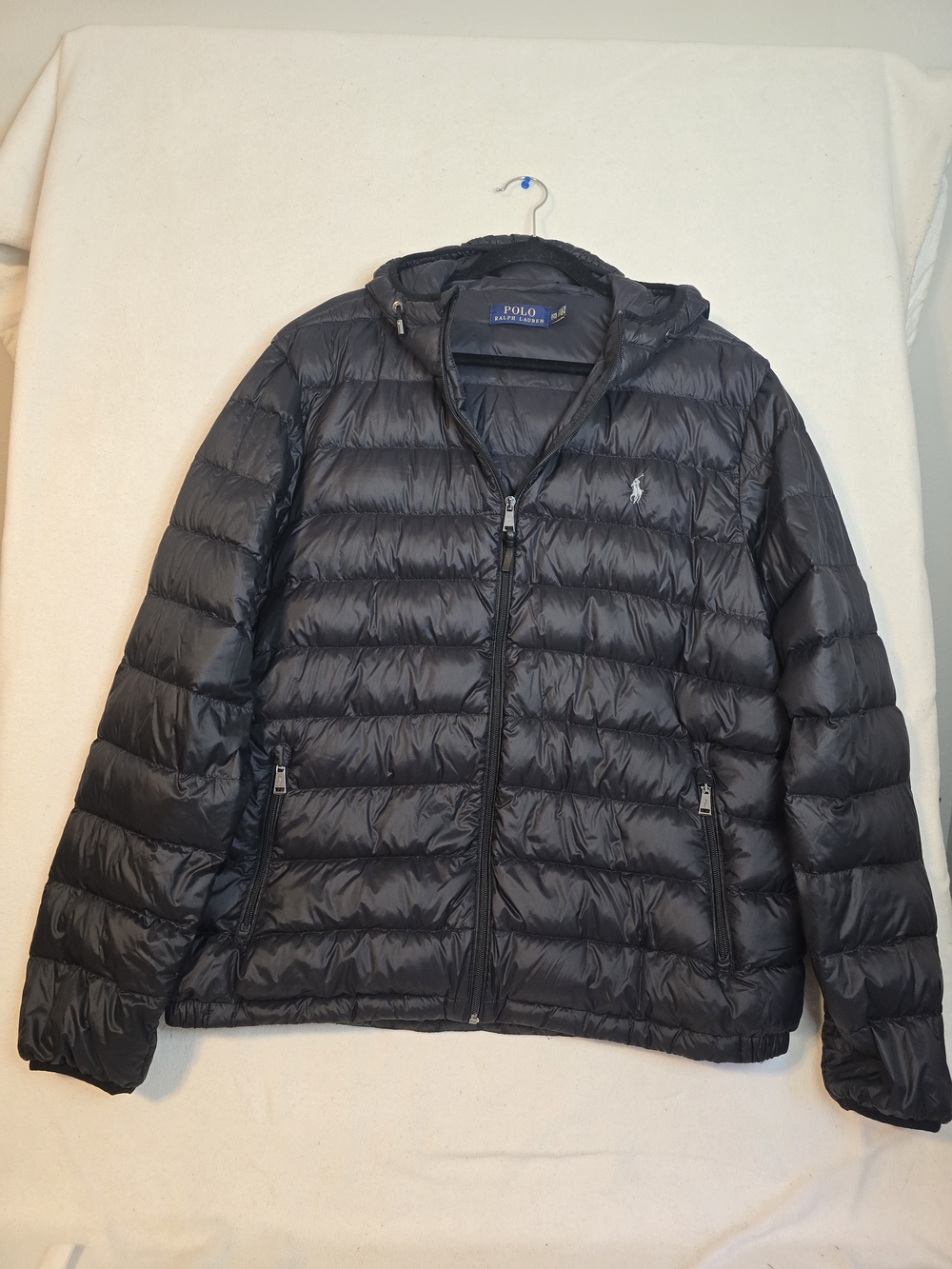 Polo by Ralph Lauren Black Packable Puffer Jacket XXL